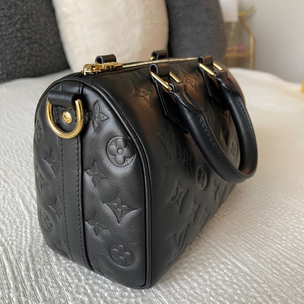Lambskin Speedy 22 by Louis Vuitton **RARE AND AUTHENTIC**